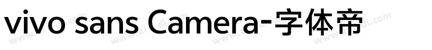 vivo sans Camera字体转换